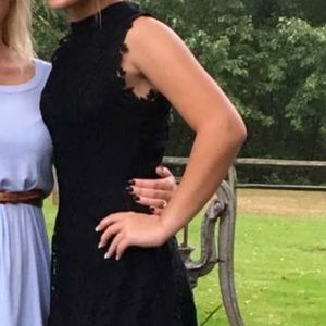 Black lace dress